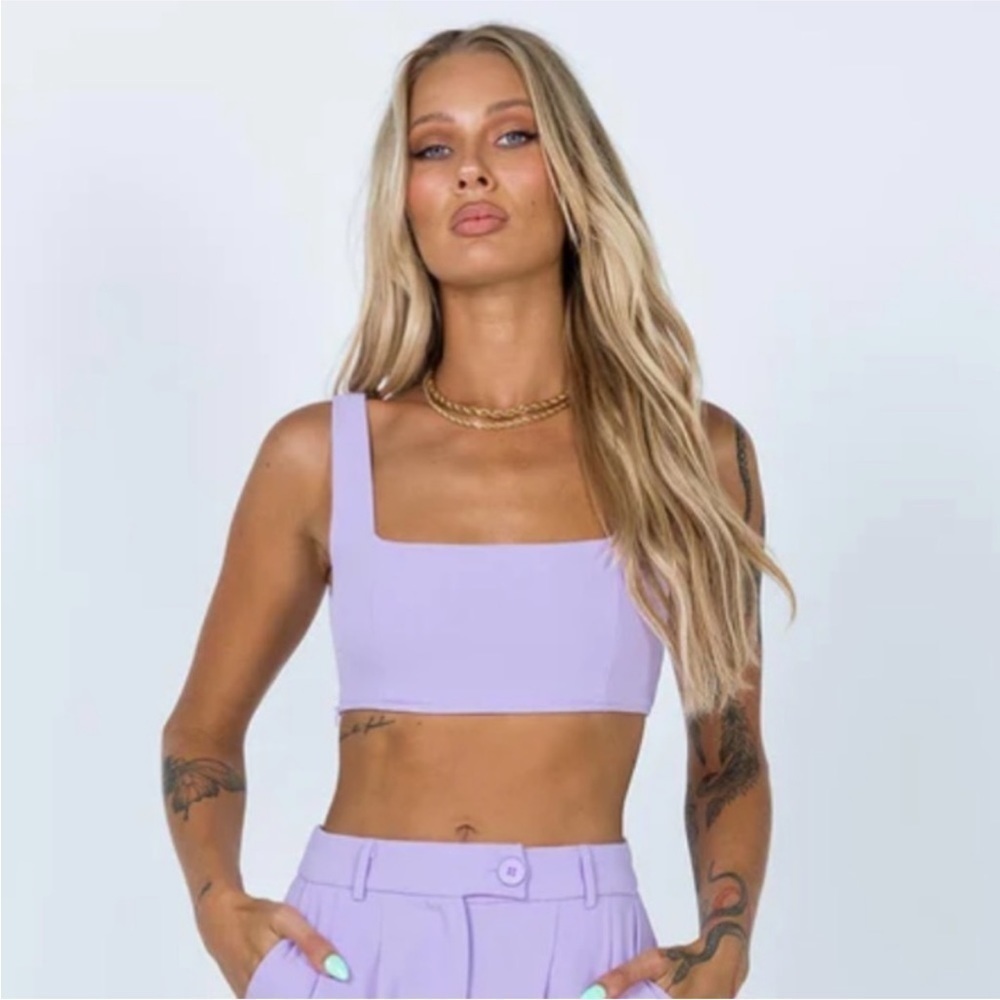 Princess Polly Lilac Purple Huxley Bralette Crop Top Women’s Size 4